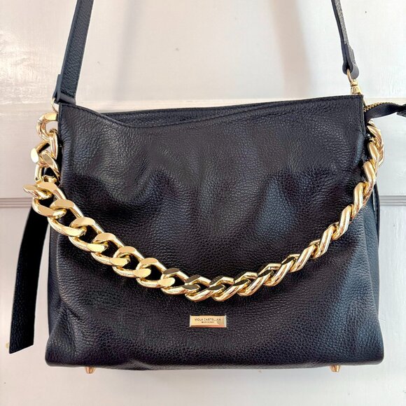 Viola Castellani Gold Chain Crossbody Bag - Picture 1 of 10